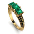3 Stones Princess Emerald Ring - Rebecca No. 34 image 1