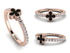 Elegant Enamel Clover Diamond Ring - Clover No. 2 image 2