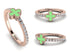 Elegant Enamel Clover Diamond Ring - Clover No. 2 image 10