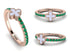 Elegant Enamel Clover Emerald Ring - Clover No. 5 image 7