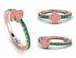 Elegant Enamel Clover Emerald Ring - Clover No. 5 image 9