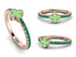 Elegant Enamel Clover Emerald Ring - Clover No. 5 image 10