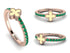Elegant Enamel Clover Emerald Ring - Clover No. 5 image 12