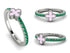 Elegant Enamel Clover Emerald Ring - Clover No. 6 image 10