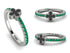Elegant Enamel Clover Emerald Ring - Clover No. 6 image 12