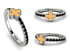 Elegant Enamel Clover Black Diamond Ring - Clover No. 9 image 3