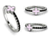 Elegant Enamel Clover Black Diamond Ring - Clover No. 9 image 10