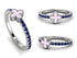Elegant Enamel Clover Sapphire Ring - Clover No. 15 image 10