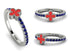 Elegant Enamel Clover Sapphire Ring - Clover No. 15 image 11
