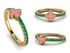 Elegant Enamel Clover Emerald Ring - Clover No. 4 image 5