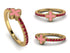 Elegant Enamel Clover Ruby Ring - Clover No. 10 image 1