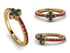 Elegant Enamel Clover Ruby Ring - Clover No. 10 image 12