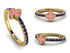 Elegant Enamel Clover Sapphire Ring - Clover No. 13 image 5