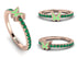 Elegant Enamel Butterfly Emerald Ring - Butterfly No. 5 image 3