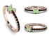 Elegant Enamel Butterfly Black Diamond Ring - Butterfly No. 8 image 3
