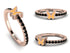 Elegant Enamel Butterfly Black Diamond Ring - Butterfly No. 8 image 4