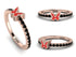 Elegant Enamel Butterfly Black Diamond Ring - Butterfly No. 8 image 7