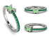 Elegant Enamel Butterfly Emerald Ring - Butterfly No. 6 image 1