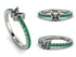 Elegant Enamel Butterfly Emerald Ring - Butterfly No. 6 image 6