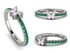 Elegant Enamel Butterfly Emerald Ring - Butterfly No. 6 image 8
