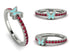 Elegant Enamel Butterfly Ruby Ring - Butterfly No. 12 image 7