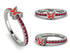 Elegant Enamel Butterfly Ruby Ring - Butterfly No. 12 image 1