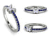 Elegant Enamel Butterfly Sapphire Ring - Butterfly No. 15 image 1