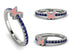Elegant Enamel Butterfly Sapphire Ring - Butterfly No. 15 image 13