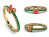 Elegant Enamel Butterfly Emerald Ring - Butterfly No. 4 image 8