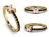 Elegant Enamel Butterfly Black Diamond Ring - Butterfly No. 7 image 8