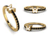Elegant Enamel Butterfly Black Diamond Ring - Butterfly No. 7 image 12