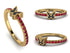 Elegant Enamel Butterfly Ruby Ring - Butterfly No. 10 image 7