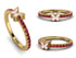 Elegant Enamel Butterfly Ruby Ring - Butterfly No. 10 image 9