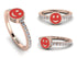 Elegant Enamel Smile Diamond Ring - Smile No. 2 image 12