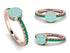 Elegant Enamel Smile Emerald Ring - Smile No. 5 image 3