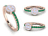 Elegant Enamel Smile Emerald Ring - Smile No. 5 image 9