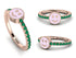 Elegant Enamel Smile Emerald Ring - Smile No. 5 image 1