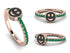 Elegant Enamel Smile Emerald Ring - Smile No. 5 image 13