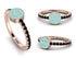 Elegant Enamel Smile Black Diamond Ring - Smile No. 8 image 3