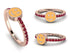 Elegant Enamel Smile Ruby Ring - Smile No. 11 image 5