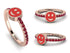 Elegant Enamel Smile Ruby Ring - Smile No. 11 image 12