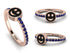 Elegant Enamel Smile Sapphire Ring - Smile No. 14 image 14