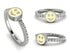 Elegant Enamel Smile Diamond Ring - Smile No. 3 image 3