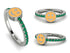 Elegant Enamel Smile Emerald Ring - Smile No. 6 image 5