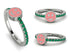 Elegant Enamel Smile Emerald Ring - Smile No. 6 image 6