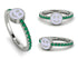 Elegant Enamel Smile Emerald Ring - Smile No. 6 image 8