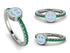Elegant Enamel Smile Emerald Ring - Smile No. 6 image 9