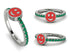 Elegant Enamel Smile Emerald Ring - Smile No. 6 image 12