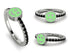 Elegant Enamel Smile Black Diamond Ring - Smile No. 9 image 6