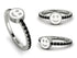 Elegant Enamel Smile Black Diamond Ring - Smile No. 9 image 8